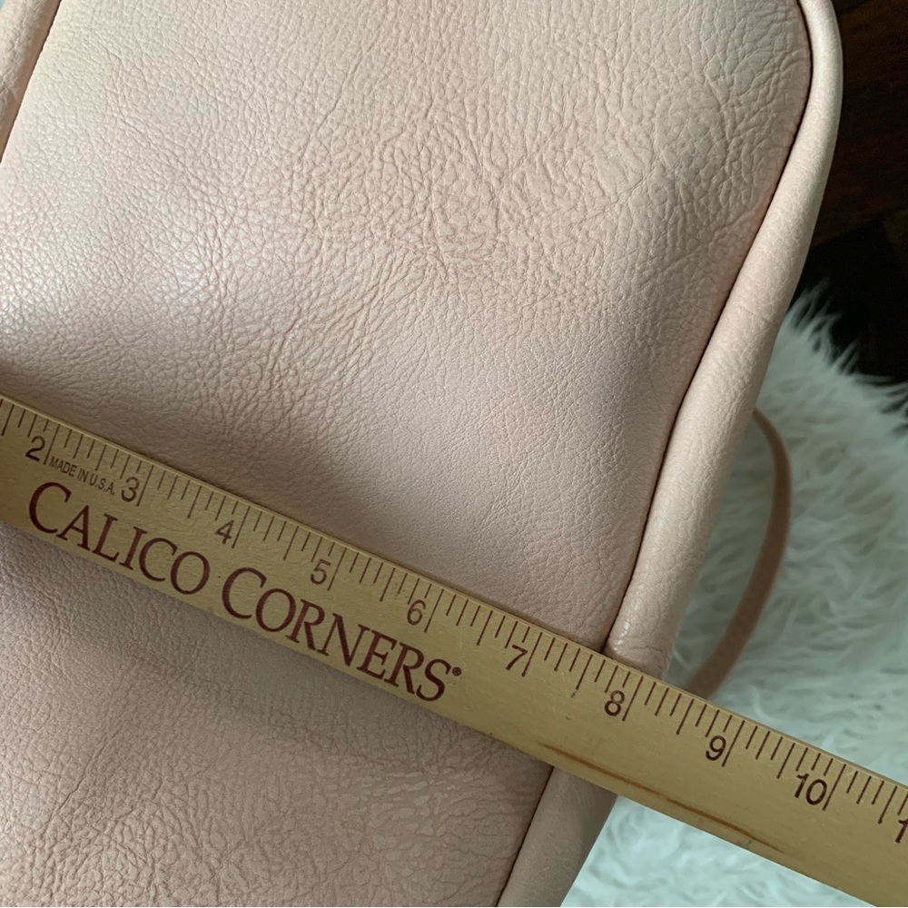 NEW vegan bucket bag nude blush w/ shoulder strap & optional crossbody strap + - Picture 7 of 15